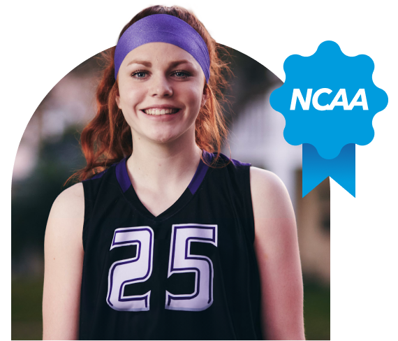 Estudante com roupa desportiva