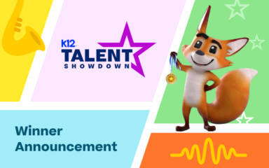Banner do concurso de talentos K12